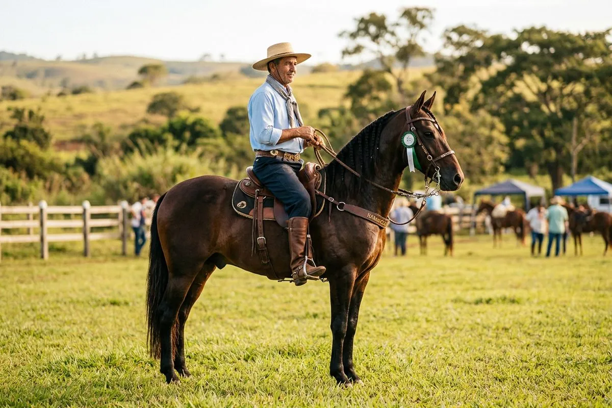 Foto editorial de Mangalarga Marchador sobre eventos mangalarga marchador nordeste