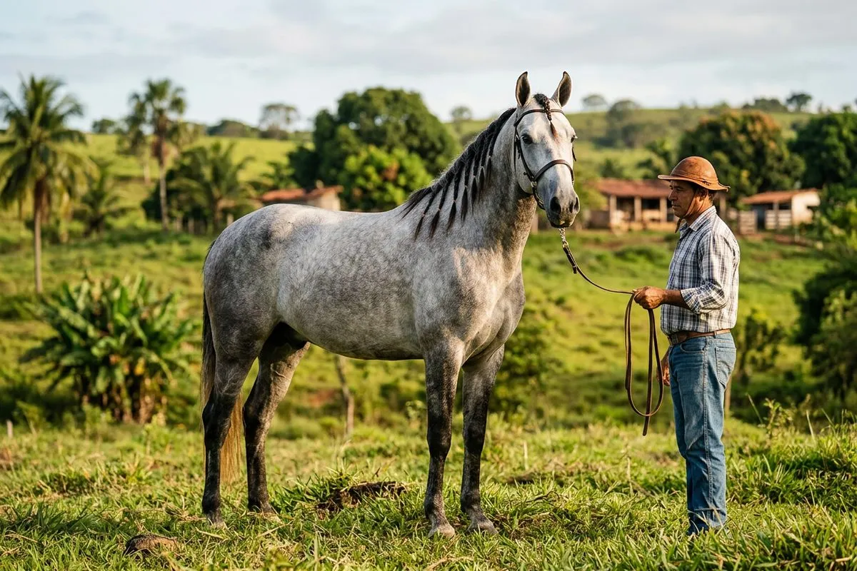 Foto editorial de Mangalarga Marchador sobre temperamento mangalarga marchador